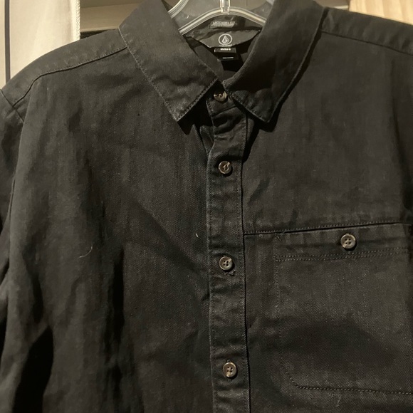 Volcom Denim Long Sleeve Button Down - Picture 3 of 3